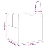 vidaXL Sac de stockage extérieur Noir 90 x 90 x 90 cm Tissu 600D
