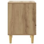 vidaXL Table de chevet Chêne artisanal 43 x 34 5 x 50 cm
