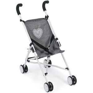 Bayer Chic 2000 601-76 - Mini-Buggy ROMA jean gris pour poupée