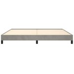 vidaXL Cadre de lit sans matelas gris clair 200x200 cm velours