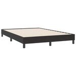 vidaXL Sommier à lattes de lit sans matelas noir 140x220 cm velours