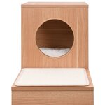 vidaXL Maison de chat avec tapis à gratter en sisal 100 cm