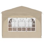 vidaXL Tente de fête pop-up 290 x 290 x 245 cm Crème