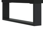 vidaXL Table de chevet noir 40x30x50 cm bois d’ingénierie