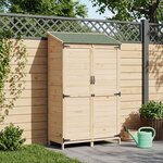 vidaXL Abri de jardin Naturel 106 5 x 56 x 176 cm Bois d'ingénierie