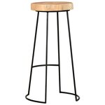 vidaXL Tabourets de bar lot de 2 bois d'acacia massif