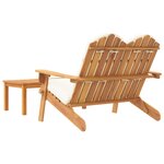 vidaXL Ensemble de salon de jardin Adirondack 2 Pièces bois acacia solide