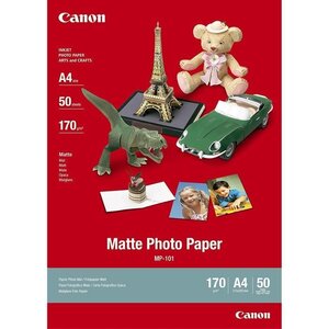 Canon pack de 1 papier photo matte 170g/m2 - mp-101 - - a4 - 50 feuilles