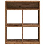 vidaXL Bibliothèque vieux bois 66x31x80 cm bois d'ingénierie