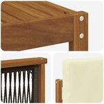 vidaXL Ensemble de canapés d'extérieur 5 pc