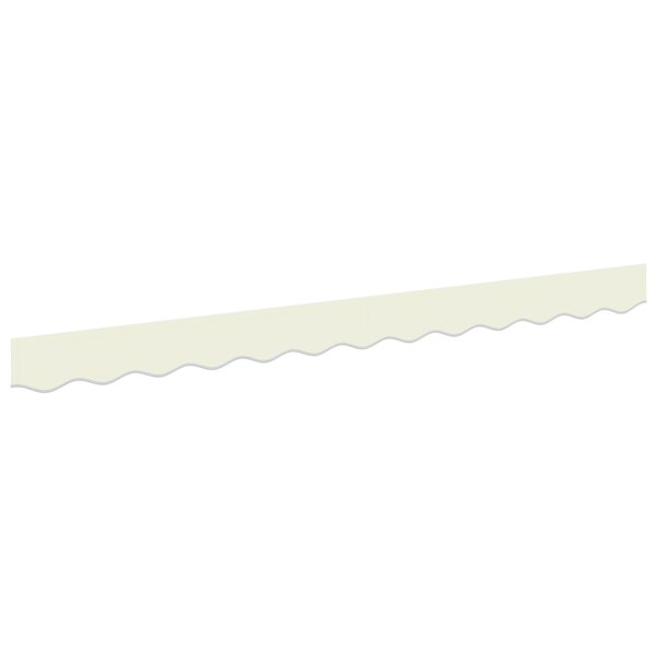 vidaXL Valance de Store pour Cadre de 2 5 m Crème 2 3x0 2 m