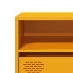 vidaXL Meuble TV jaune moutarde 135x39x43 5 cm acier laminé à froid