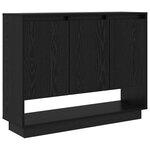 vidaXL Buffet Chêne noir 97 x 29 x 75 cm Bois d'ingénierie