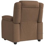 vidaXL Fauteuil de massage inclinable Marron Tissu