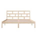vidaXL Cadre de lit sans matelas bois massif 160x200 cm