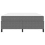 vidaXL Cadre de lit avec matelas Gris clair 140 x 200 cm tissu