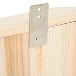 vidaXL Maison pou chauve-souris Bois de sapin massif 30x20x38 cm