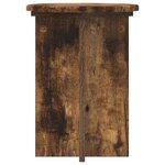 vidaXL Support de Plante 2 Pièces Chêne fumé Ø29 5 x 40 cm