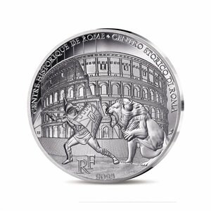 UNESCO - LE COLISÉE  CENTRE HISTORIQUE DE ROME  LES BIENS DU SAINT-SIÈGE - Monnaie de 10€ Argent