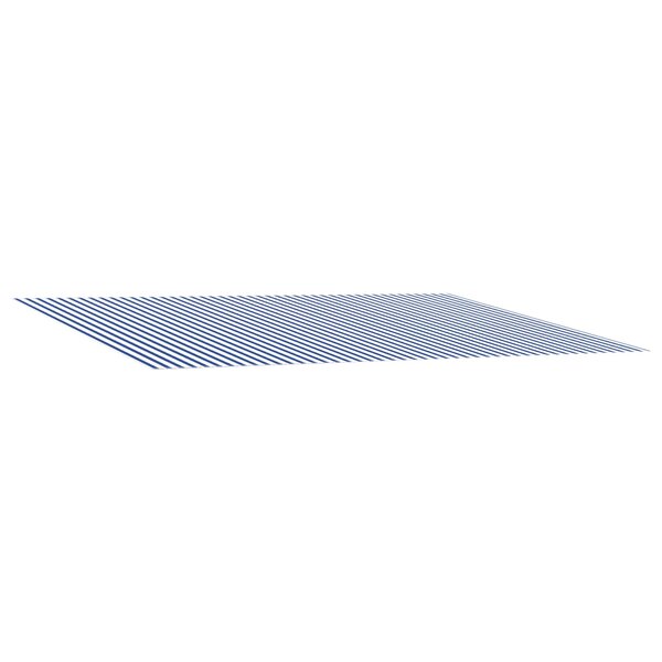 vidaXL Toile de rechange pour auvent Bleu et Blanc 600 × 300 cm