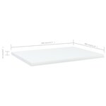 vidaXL Panneaux de bibliothèque 4 Pièces blanc bois d’ingénierie