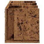 vidaXL Étagère murale à CD vieux bois 75x18x18 cm bois d'ingénierie