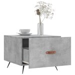 vidaXL Tables basses 2 Pièces gris béton 50x50x40 cm bois d'ingénierie