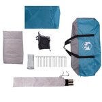 vidaXL Tente de cabine familiale 6 personnes bleu imperméable