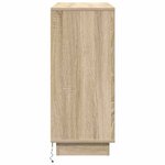 Buffet vidaXL LED Chêne Sonoma 90x32x75 cm en bois d'ingénierie