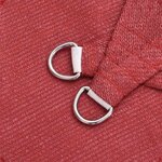 vidaXL Voile d'ombrage 160 g/m² Rouge 3x6 m PEHD