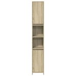 vidaXL Ensemble de meubles de salle de bain 3 Pièces chêne sonoma
