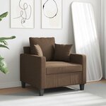 vidaXL Fauteuil Marron 60 cm Tissu