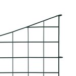 vidaXL Ensemble de clôture de jardin voûtée plus basse 77 5x64 cm vert