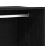vidaXL Armoire en Chêne Noir - 100 x 50 x 200 cm - En bois d'ingénierie