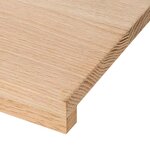 vidaXL Marches d'escalier 4 Pièces non traité 70x25x2cm bois chêne massif