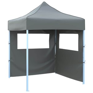 vidaXL Tente de fête 200 x 200 x 315 cm Anthracite Tissu Oxford