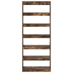 vidaXL Bibliothèque Chêne fumé 80 x 30 x 198 cm Bois d'ingénierie