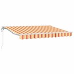 vidaXL Auvent Rétractable Rayure Multicolore 350x200 cm tissu