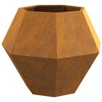 vidaXL Jardinière Rouillé 75 x 75 x 60 cm