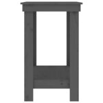 vidaXL Banc de travail Gris 80x50x80 cm Bois de pin massif
