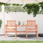 vidaXL Banc de jardin avec table 2 places bois massif de douglas
