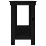 vidaXL Banc de travail Noir 180x50x80 cm Bois de pin massif