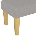 vidaXL Banc Gris clair 100x30x30 cm Tissu