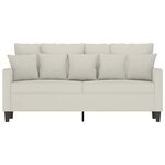 vidaXL Canapé à 2 places Crème 140 cm Velours