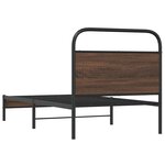 vidaXL Cadre de lit sans matelas 107x203 cm chêne marron
