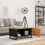 vidaXL Table basse 80x50x40 cm Bois de récupération et d'ingénierie