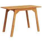 vidaXL Table à manger de jardin 110x56x75 cm bois massif d'acacia
