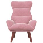 vidaXL Fauteuil Relaxant en Velours Rose
