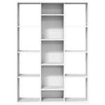 vidaXL Séparateur de pièce/Bibliothèque Blanc 100x24x140 cm