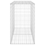 vidaXL Mur en gabion avec couvercles Acier galvanisé 150x60x100 cm